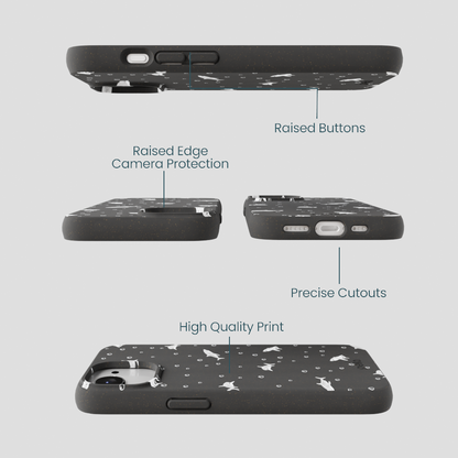 Black Lil Sharks iPhone 16e/17e Case