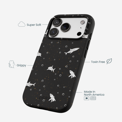 Black Lil Sharks iPhone 17 Pro Case