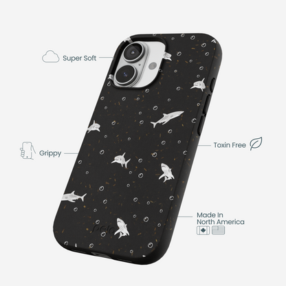 Black Lil Sharks iPhone 17 Case