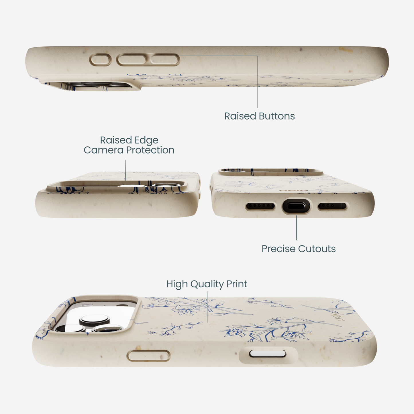 London Fog Lilies iPhone 17 Pro Max Case