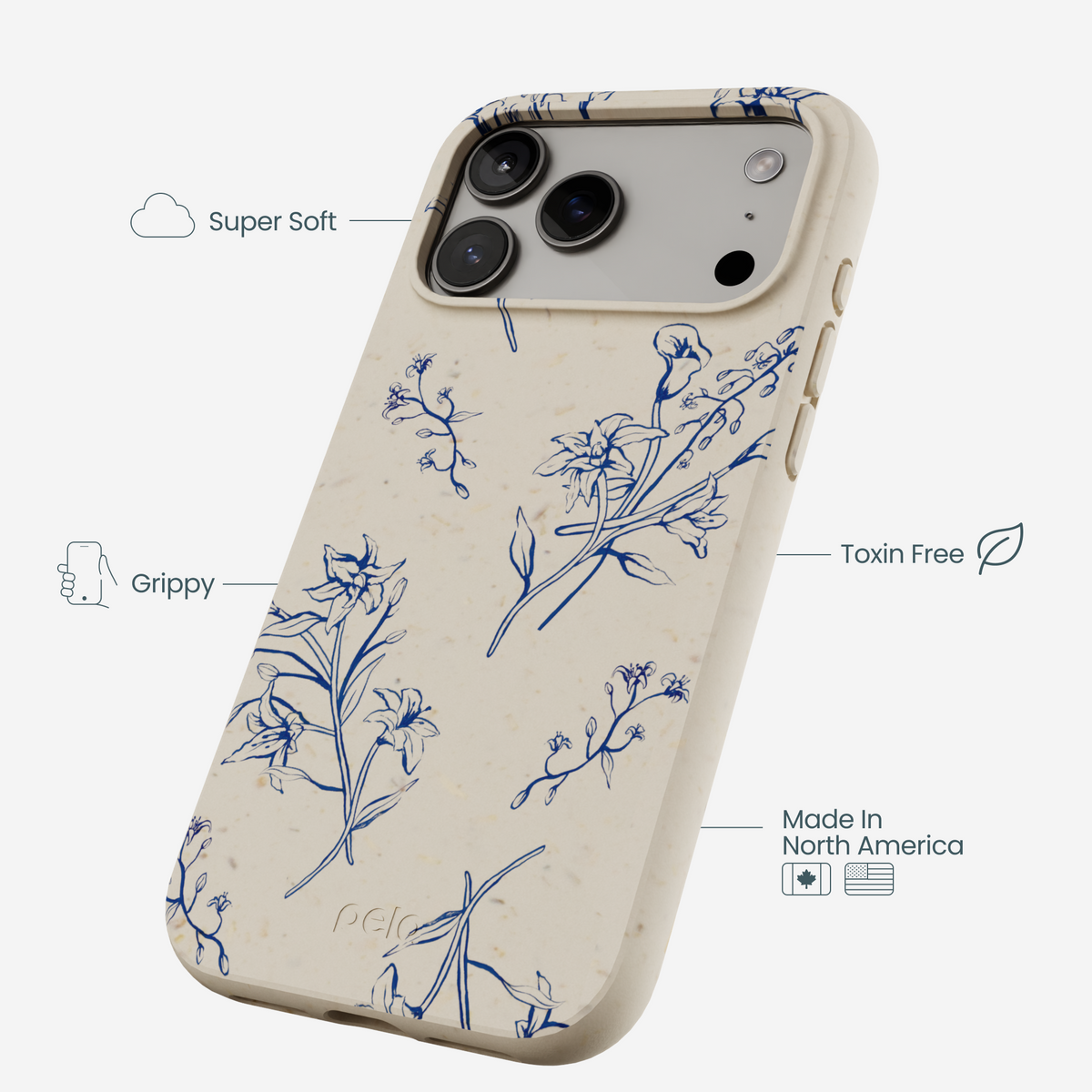 London Fog Lilies iPhone 17 Pro Max Case