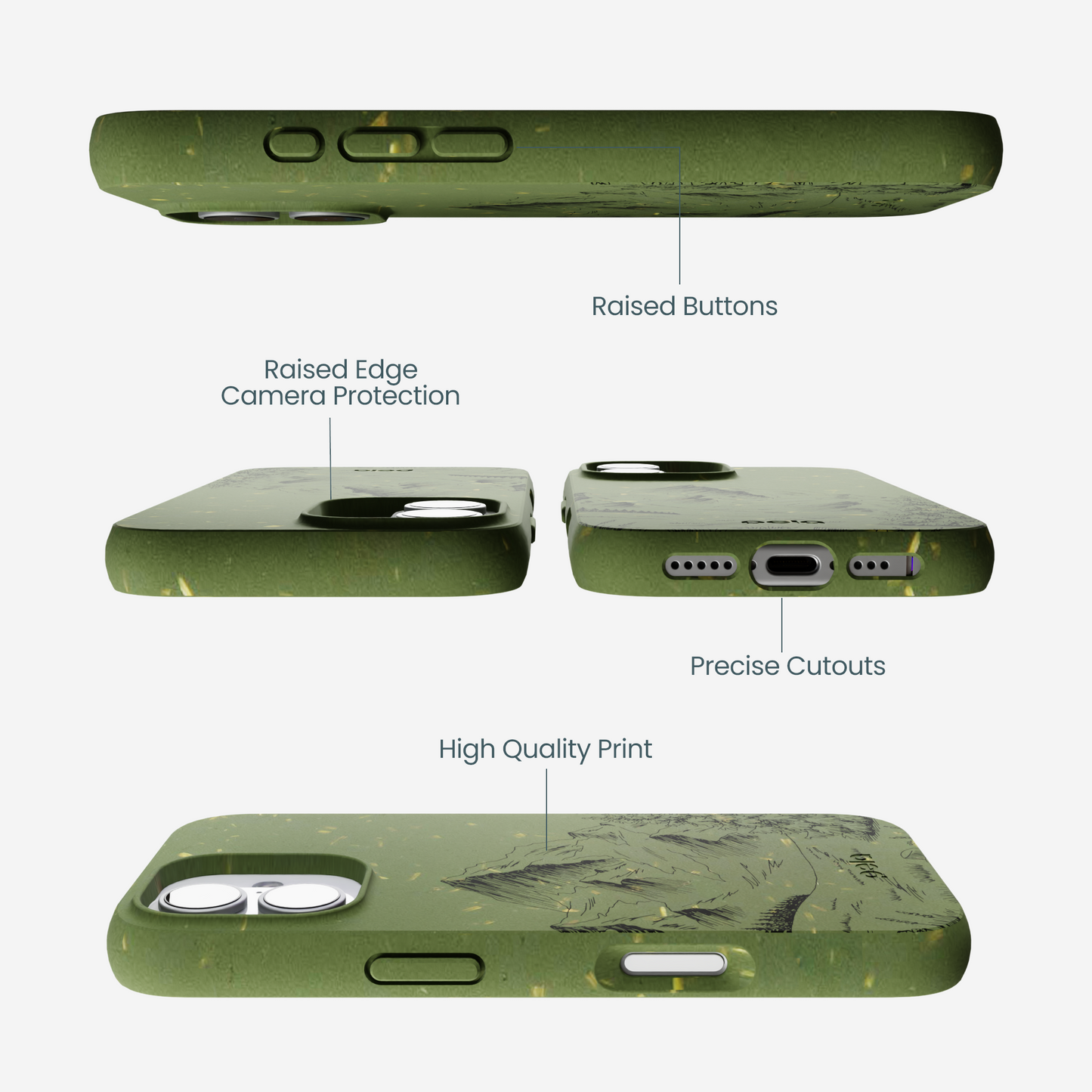Forest Floor Line Ridge iPhone 17 Case