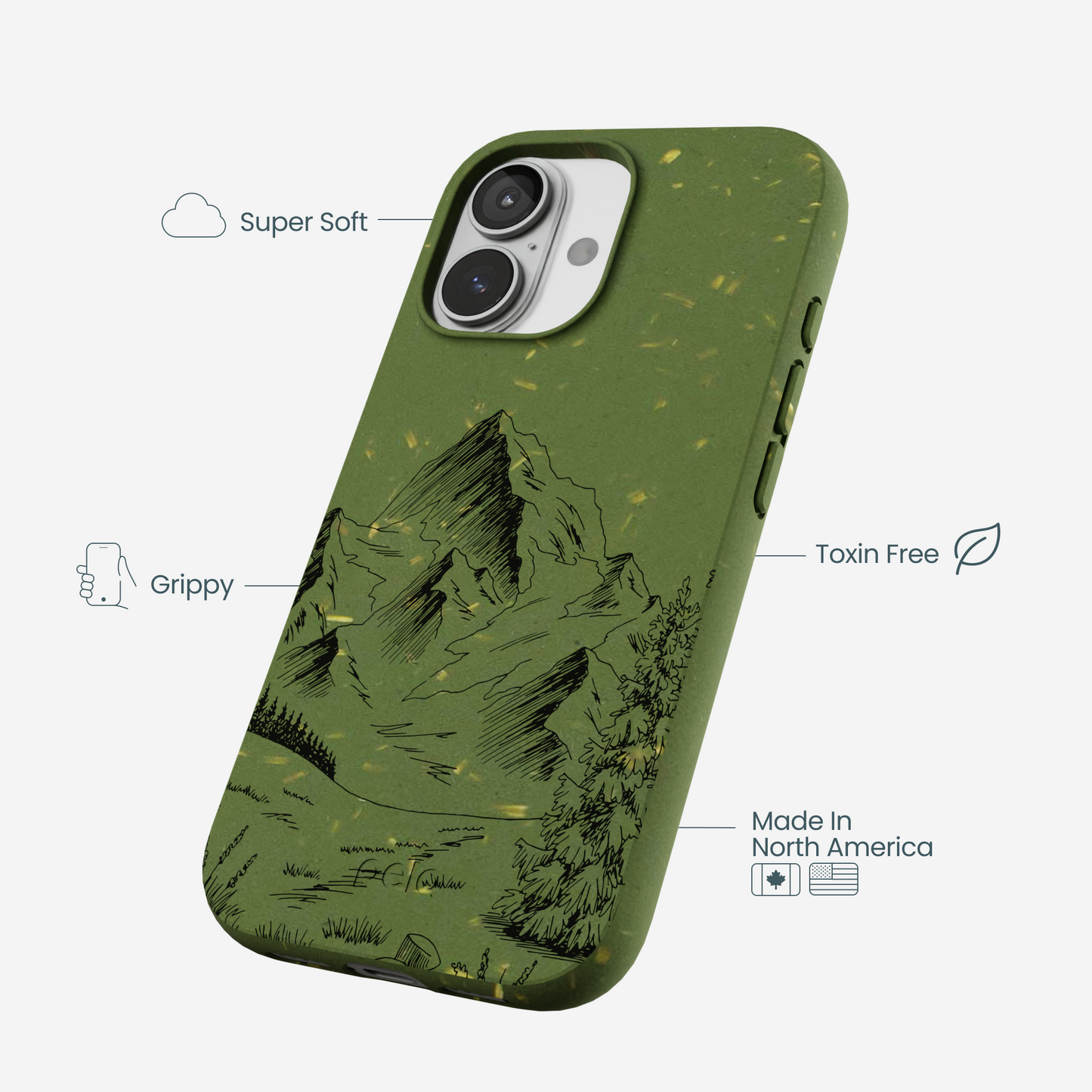 Forest Floor Line Ridge iPhone 17 Case
