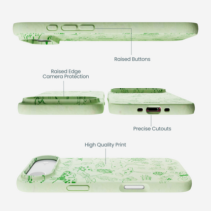 Sage Green Linear Entomology iPhone Air Case