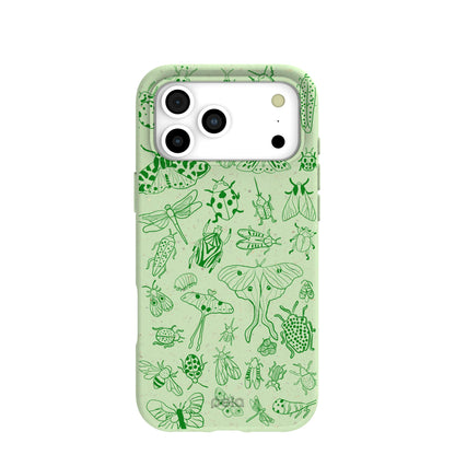 Sage Green Linear Entomology iPhone 17 Pro Max Case