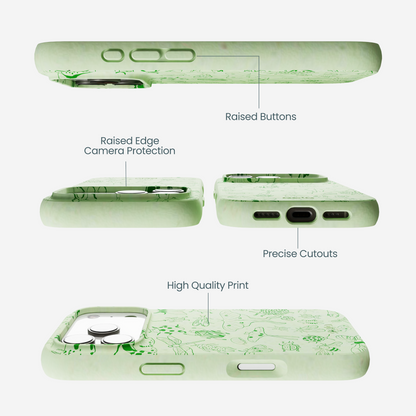 Sage Green Linear Entomology iPhone 17 Pro Case