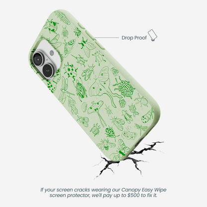Sage Green Linear Entomology iPhone 17 Case