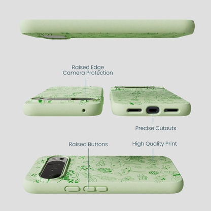 Sage Green Linear Entomology Google Pixel 10 Pro XL Case