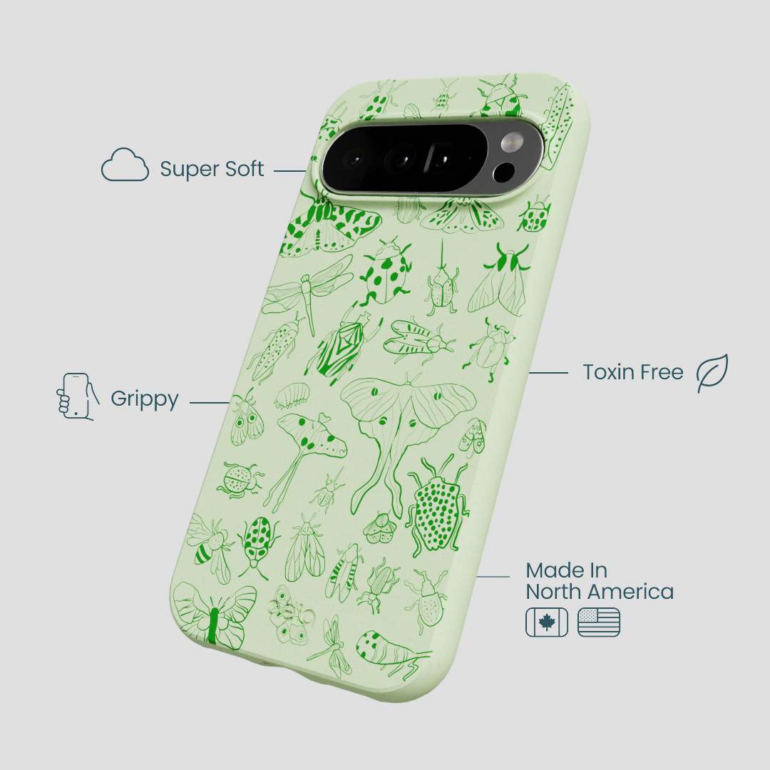 Sage Green Linear Entomology Google Pixel 10 Pro XL Case