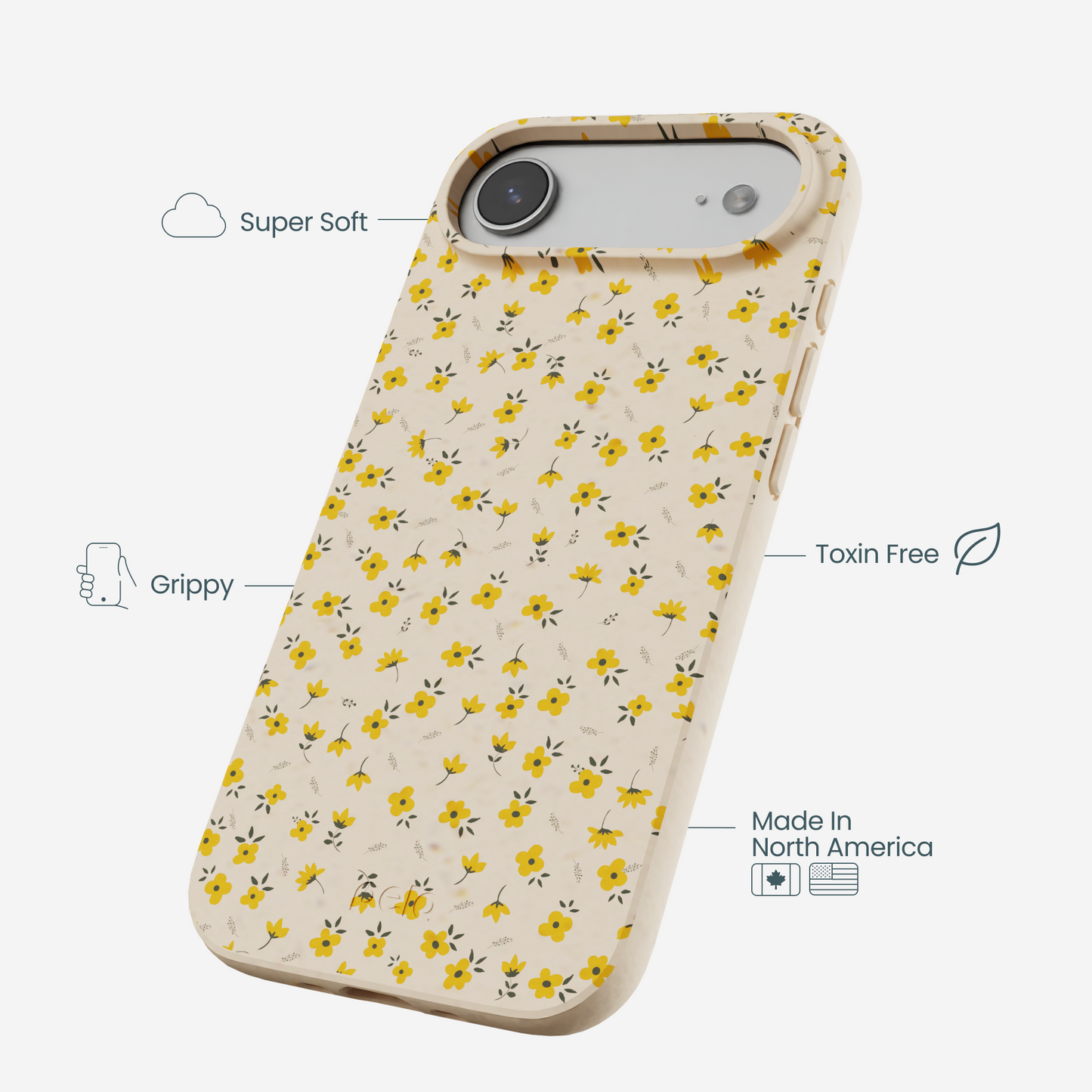 Seashell Little Yellow Flowers iPhone Air Case