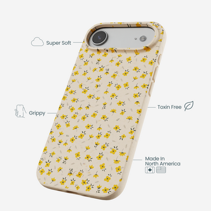 Seashell Little Yellow Flowers iPhone Air Case
