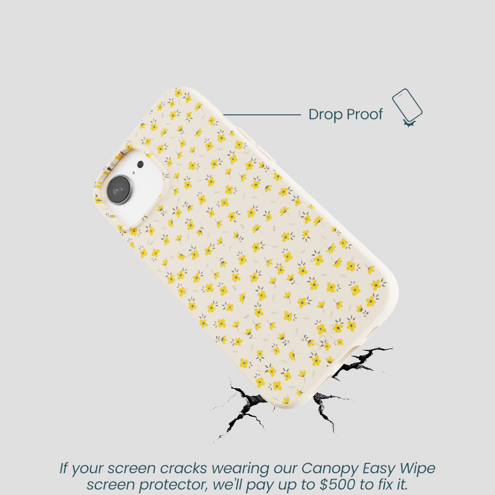 Seashell Little Yellow Flowers iPhone 16e/17e Case