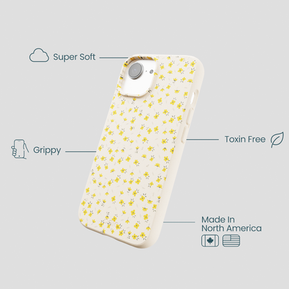 Seashell Little Yellow Flowers iPhone 16e/17e Case