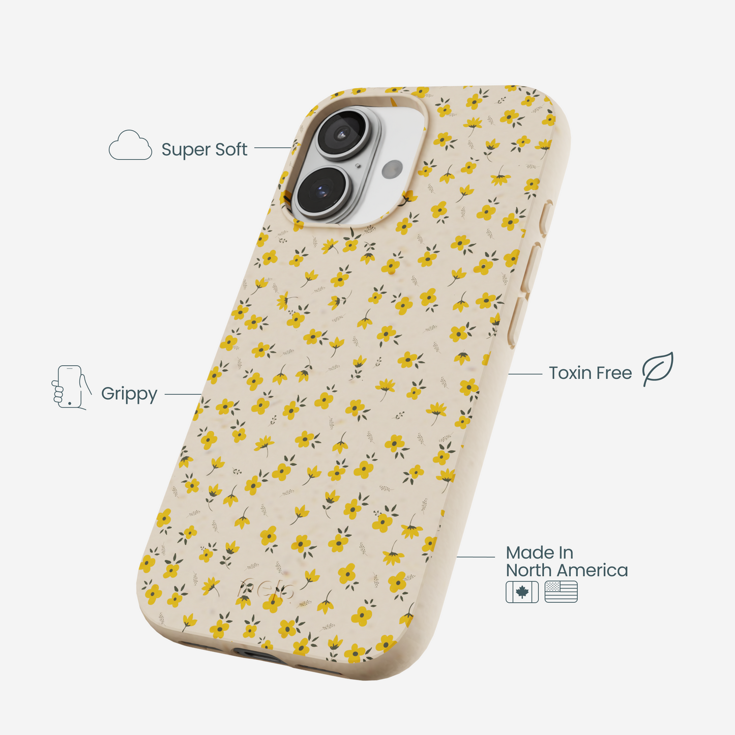 Seashell Little Yellow Flowers iPhone 17 Case
