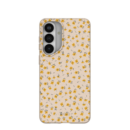 Seashell Little Yellow Flowers Samsung Galaxy S26+(Plus) Case