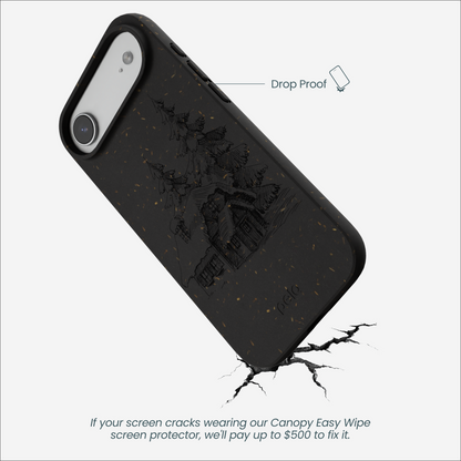 Black Lone Cabin iPhone Air Case