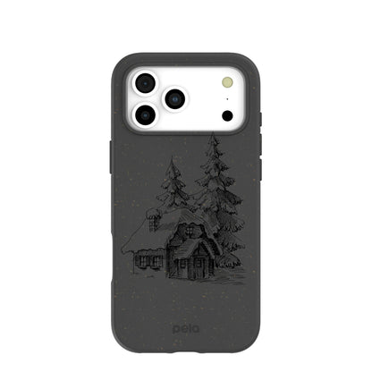 Black Lone Cabin iPhone 17 Pro Max Case