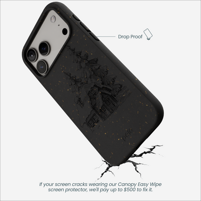 Black Lone Cabin iPhone 17 Pro Max Case