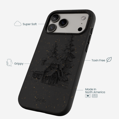 Black Lone Cabin iPhone 17 Pro Max Case