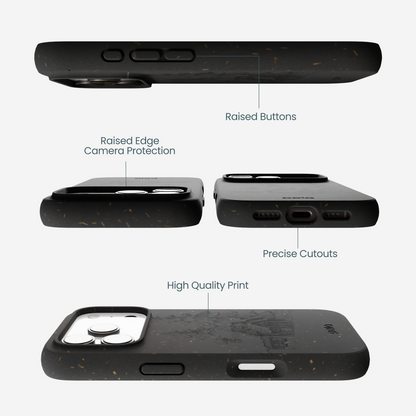 Black Lone Cabin iPhone 17 Pro Case