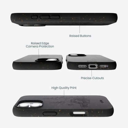 Black Lone Cabin iPhone 17 Case