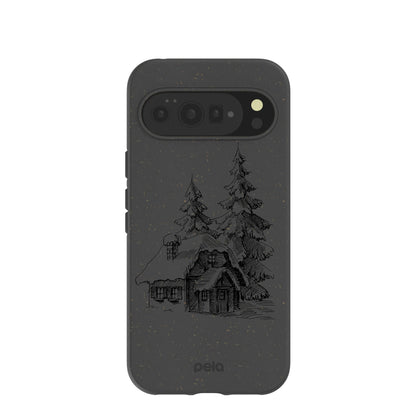 Black Lone Cabin Google Pixel 10 Pro XL Case