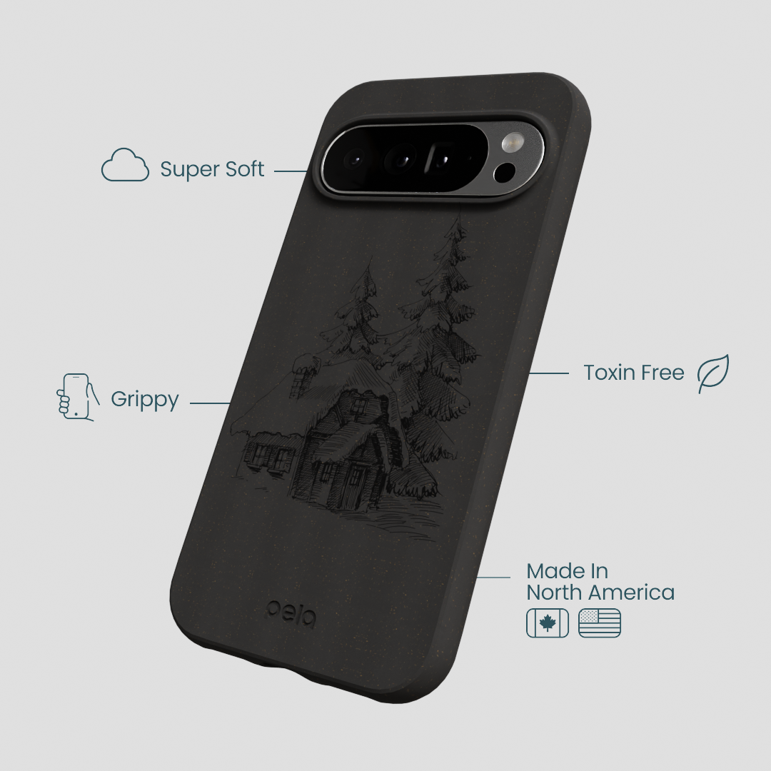 Black Lone Cabin Google Pixel 10 Pro XL Case