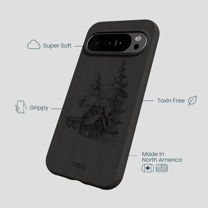 Black Lone Cabin Google Pixel 10 Pro XL Case