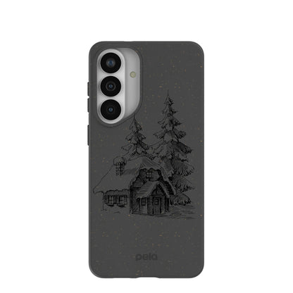 Black Lone Cabin Samsung Galaxy S26+(Plus) Case