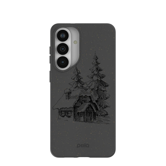 Black Lone Cabin Samsung Galaxy S26+(Plus) Case