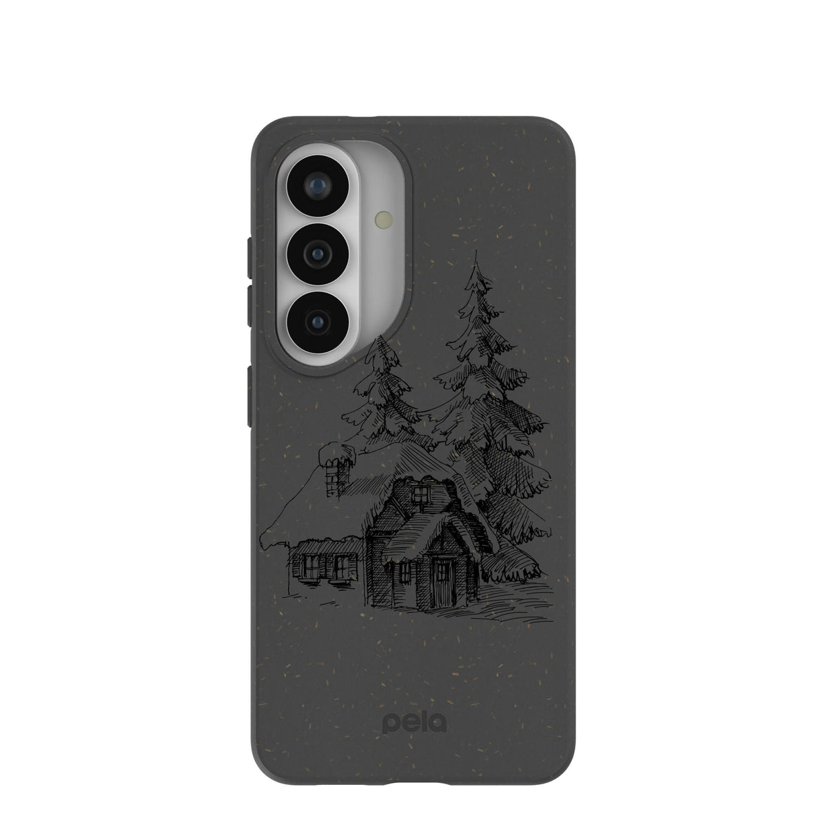 Black Lone Cabin Samsung Galaxy S26 Case