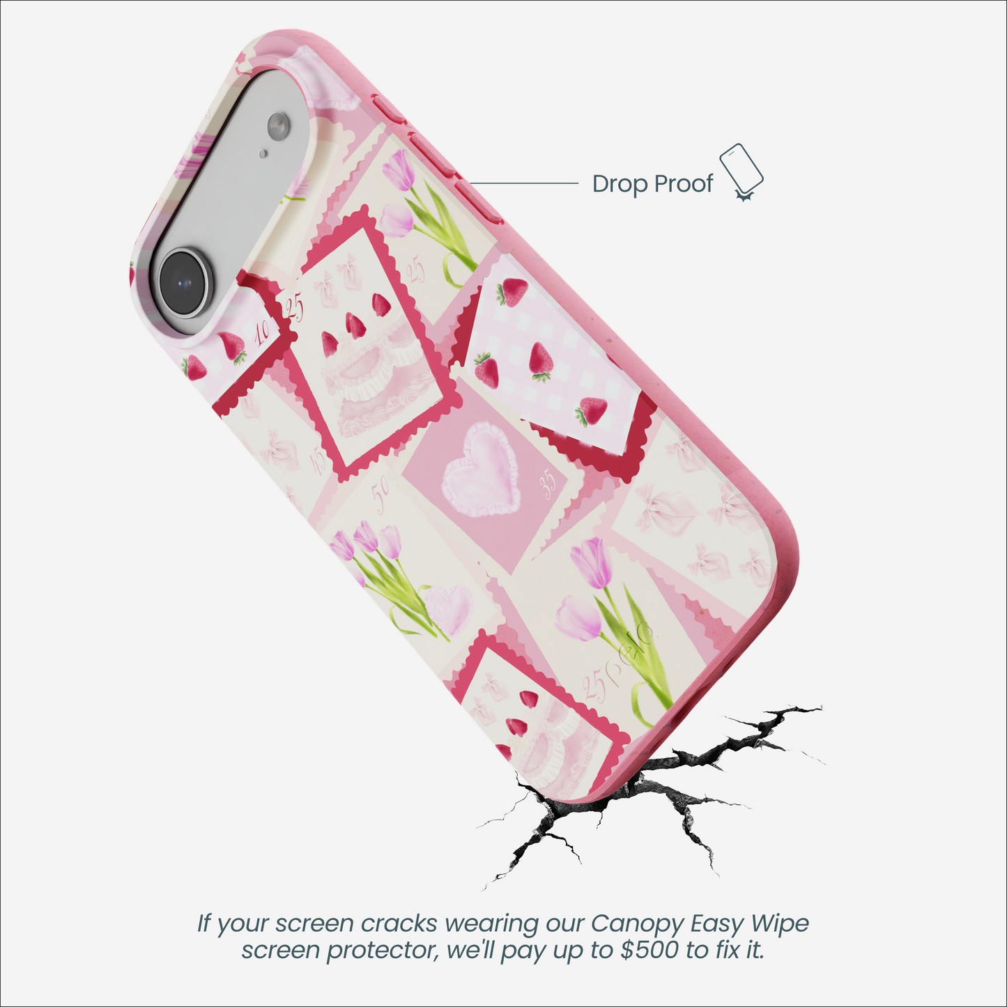 Bubblegum Pink Love Letters iPhone Air Case