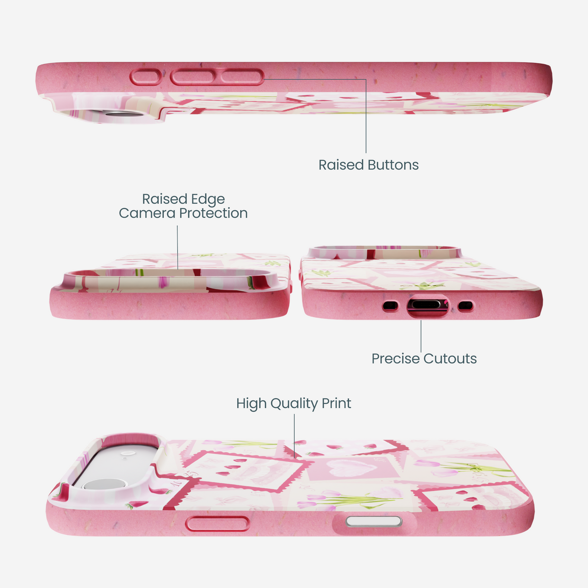 Bubblegum Pink Love Letters iPhone Air Case