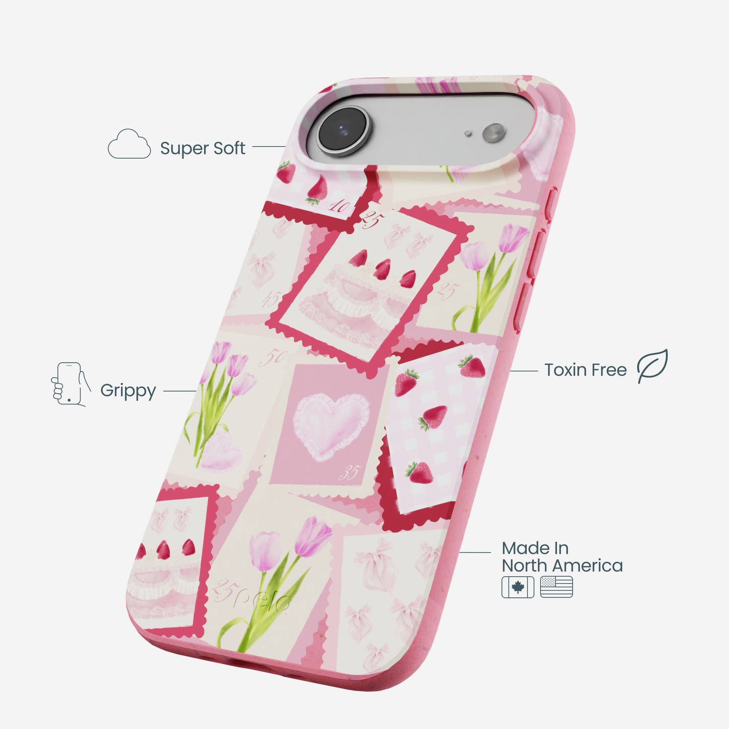 Bubblegum Pink Love Letters iPhone Air Case