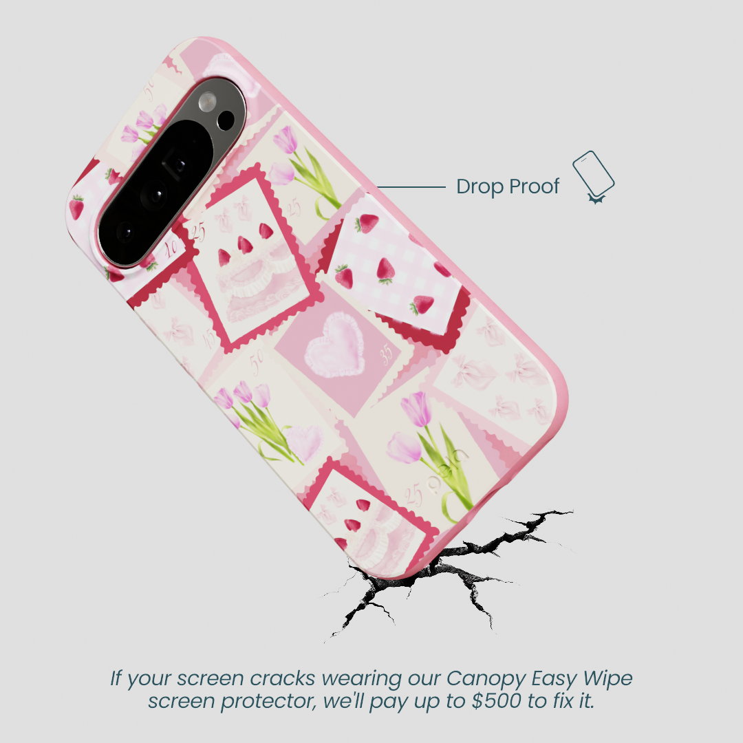 Bubblegum Pink Love Letters Google Pixel 10 Pro XL Case