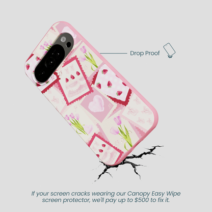 Bubblegum Pink Love Letters Google Pixel 10/10 Pro Case