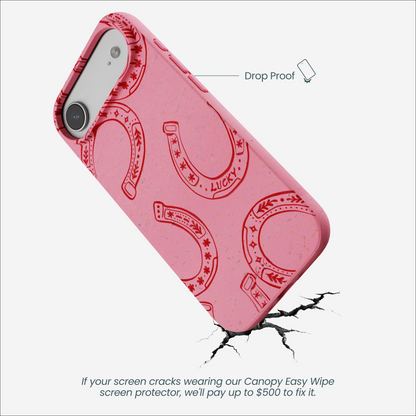 Bubblegum Pink Lucky Horseshoe iPhone Air Case