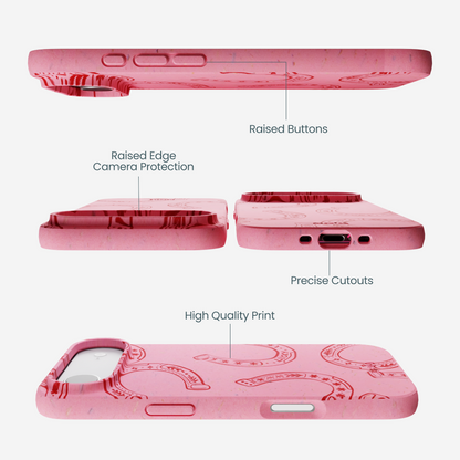 Bubblegum Pink Lucky Horseshoe iPhone Air Case