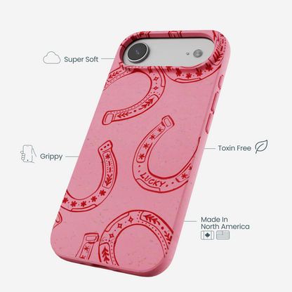 Bubblegum Pink Lucky Horseshoe iPhone Air Case