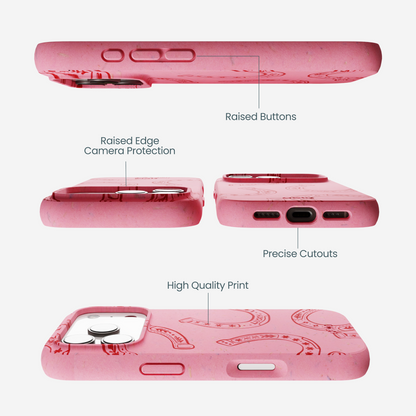 Bubblegum Pink Lucky Horseshoe iPhone 17 Pro Case