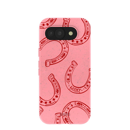 Bubblegum Pink Lucky Horseshoe Google Pixel 10a Case