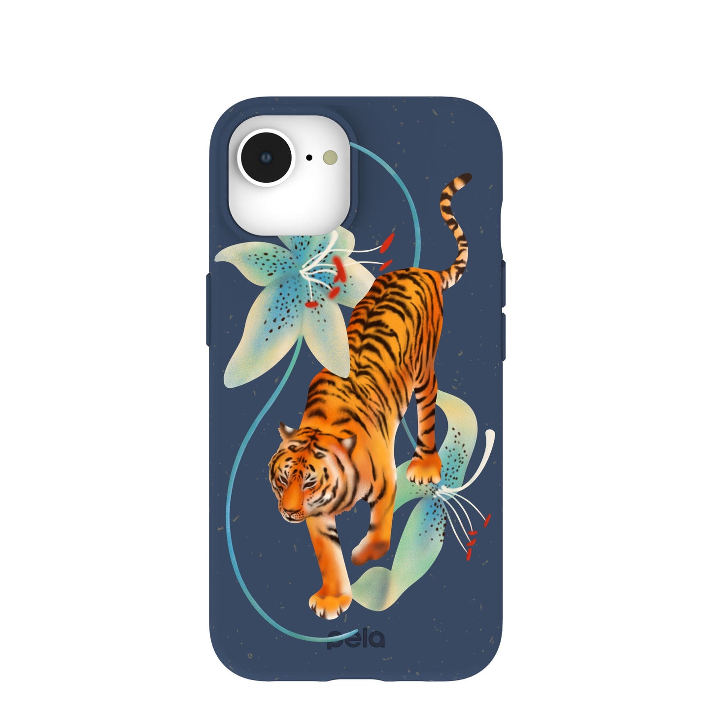 Navy Blue Lucky Tiger iPhone 16e/17e Case