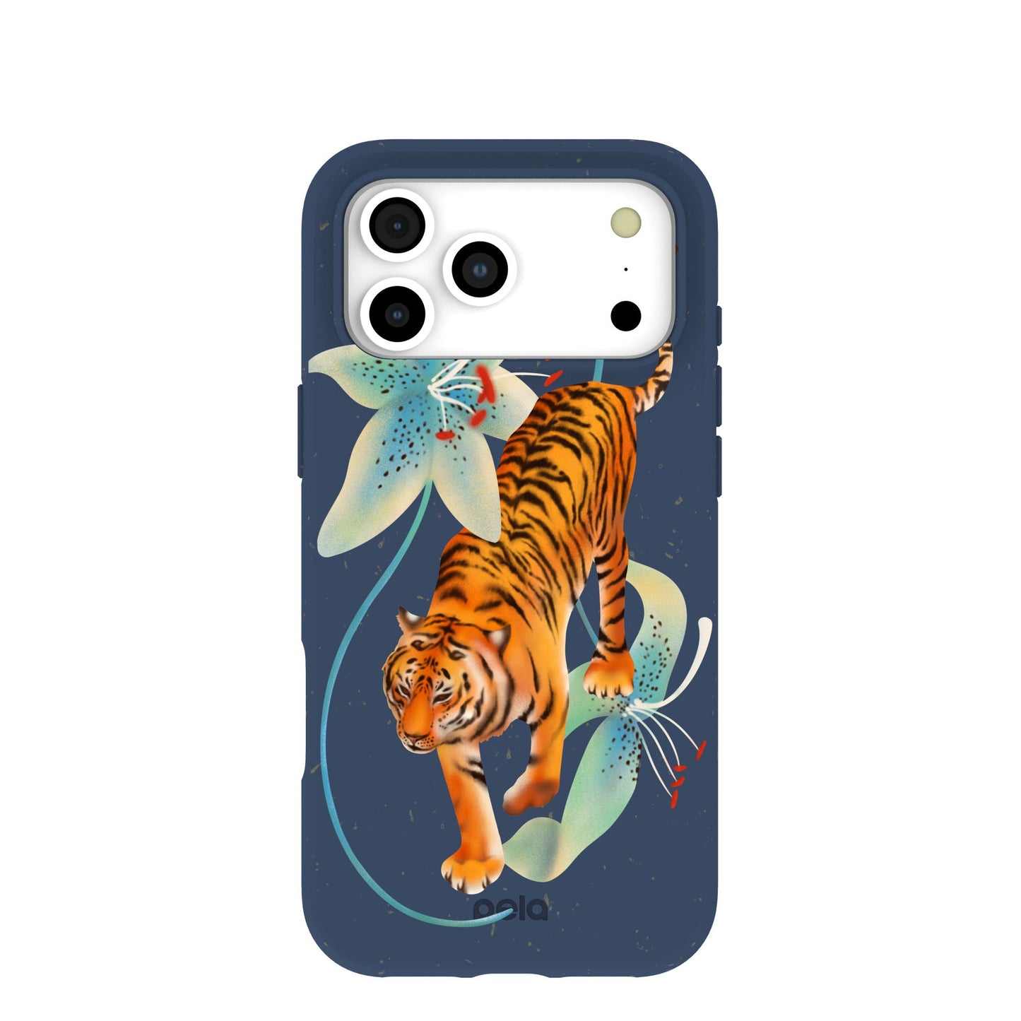 Navy Blue Lucky Tiger iPhone 17 Pro Max Case