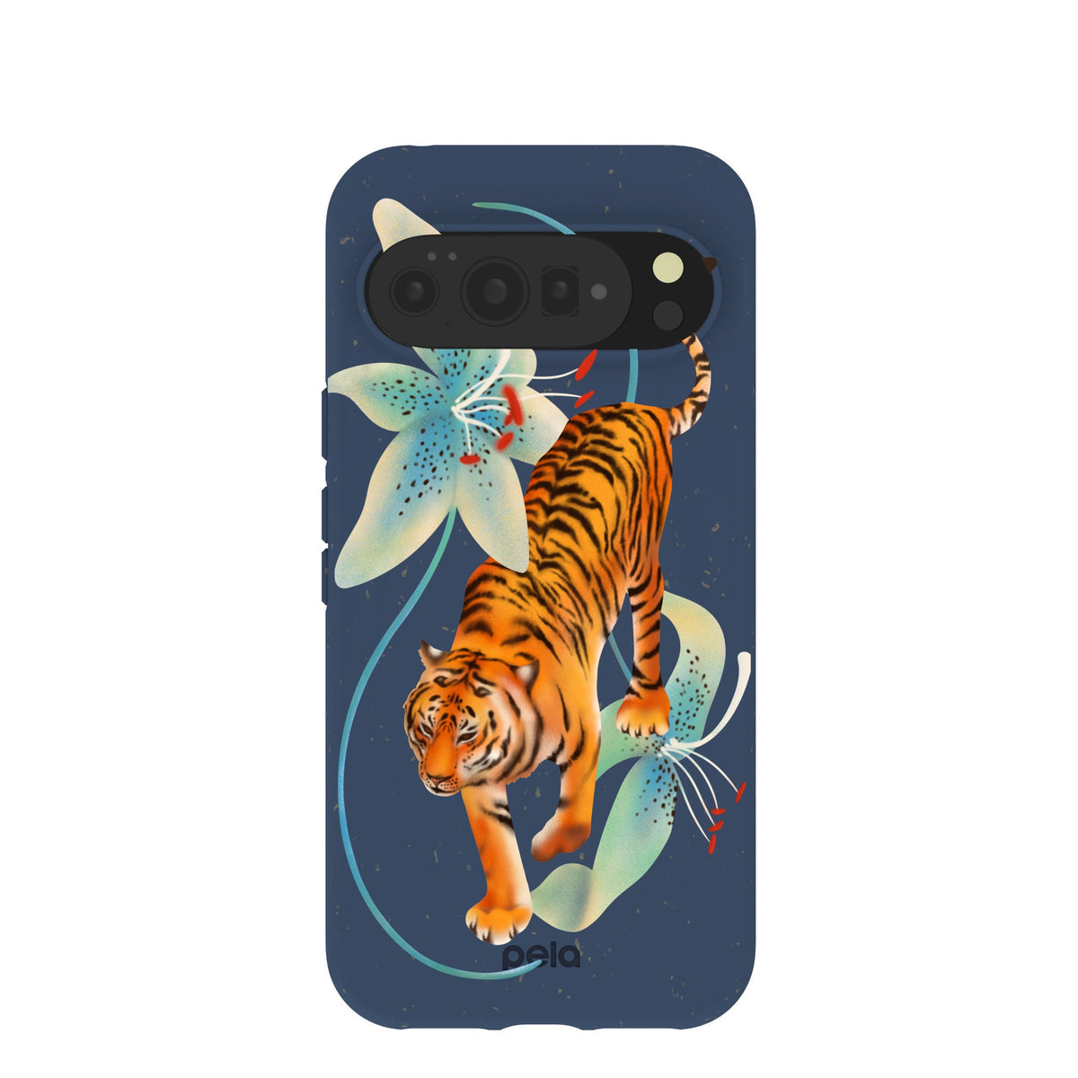 Navy Blue Lucky Tiger Google Pixel 10 Pro XL Case