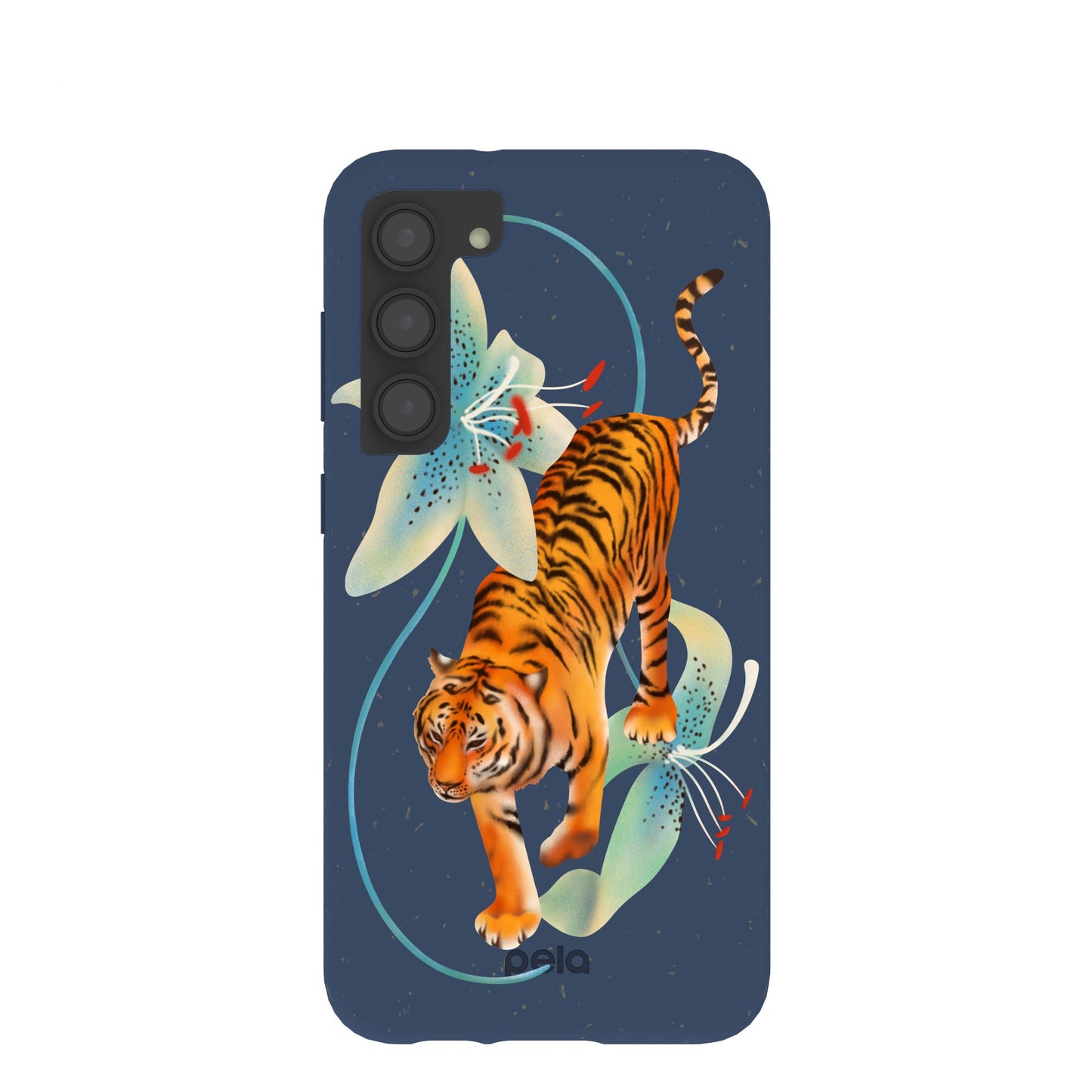 Navy Blue Lucky Tiger Samsung Galaxy S23+(Plus) Case