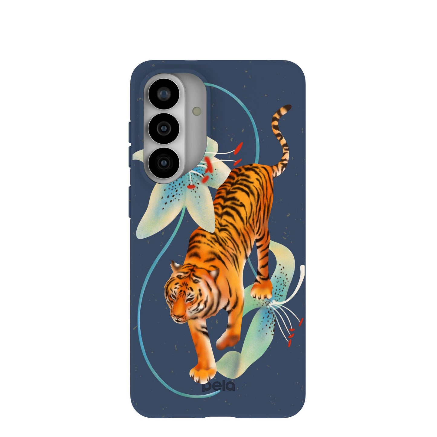 Navy Blue Lucky Tiger Samsung Galaxy S26+(Plus) Case