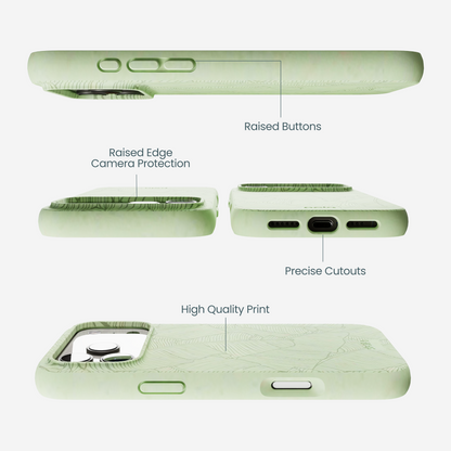 Sage Green Lushy Leaves iPhone 17 Pro Max Case