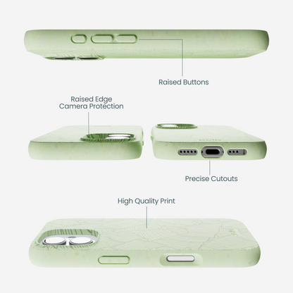 Sage Green Lushy Leaves iPhone 17 Case