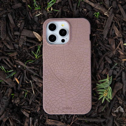 Chocolate Brown Leaf Veins iPhone 17 Case
