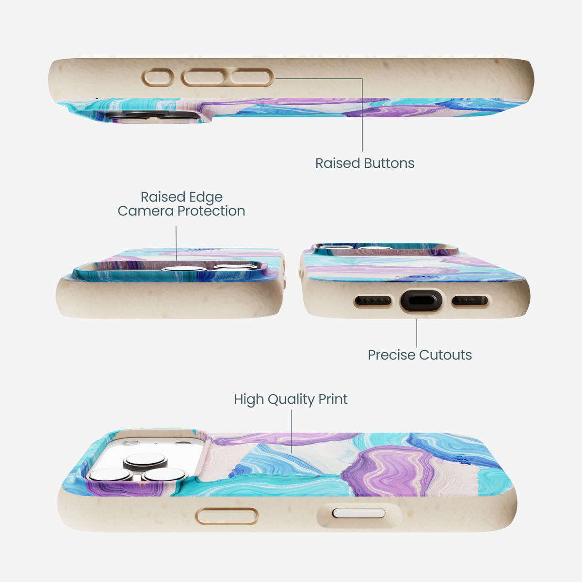 Seashell Magical Agate iPhone 17 Pro Case
